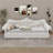 Queen Size Upholstered Daybed With LED And Nail Head Decoration-1277428289