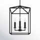 Ellis 4 Light Metal Dimmable Lantern Chandelier