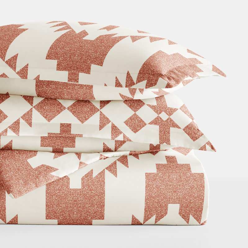 Clay Adobe Diamond Reversible Twin XL Duvet Cover Set