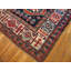 Antique Tribal Caucasian Kuba Key Hole Design Blue 1880's Rug