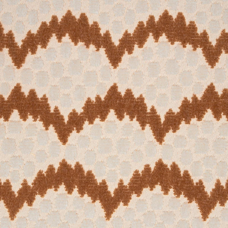 Schumacher x Neisha Crosland Pollen Cut Velvet Fabric, Ochre