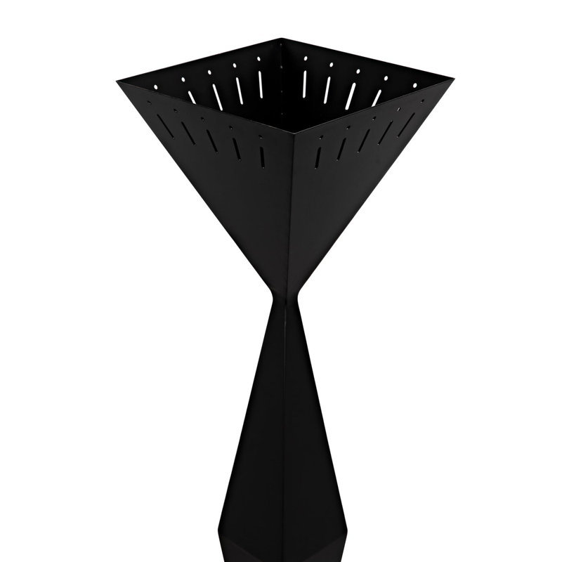 Brixton 66'' Matte Black Adjustable Torchiere Floor Lamp