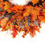Handcrafted Faux Lighted Maple Polyester 45cm Wreath