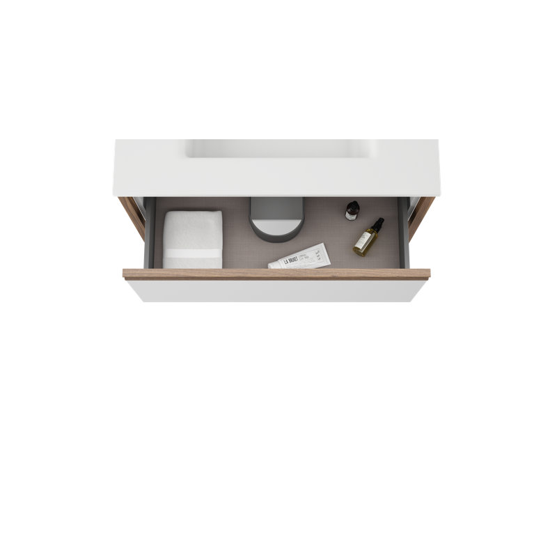 Ensemble de meuble-lavabo simple 32 po, Blanc mat
