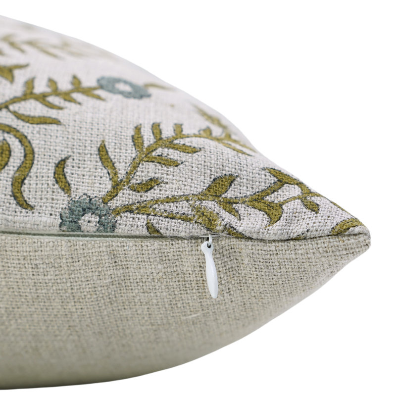 Housse de coussin Fabcline, Carrée, Bleu, H 14 po x l 14 po