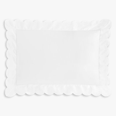 Scalloped Starlight Toddler Pillow Set, White