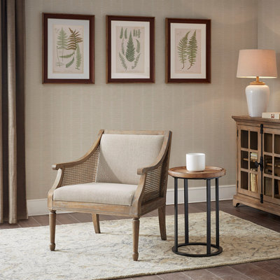 Chaise avec accoudoirs d'appoint