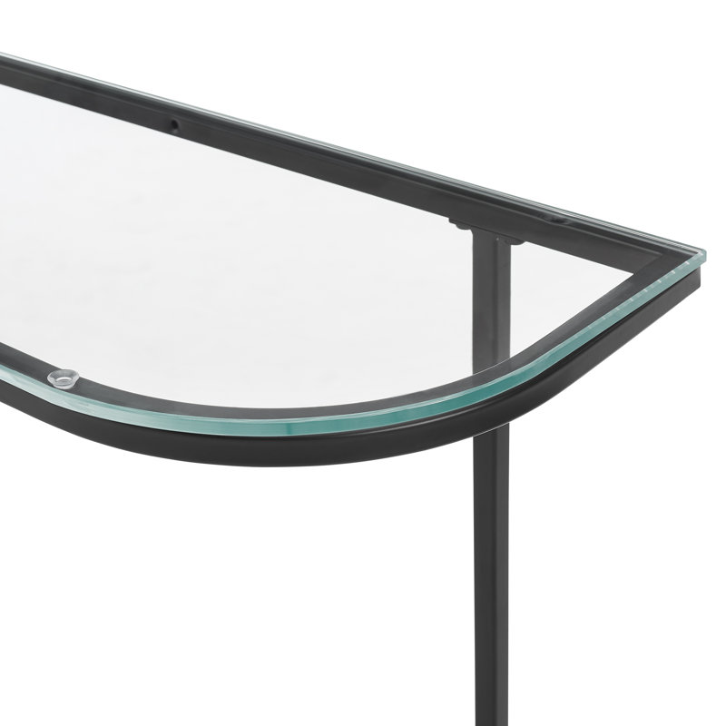 Richins 112cm Glass Console Table
