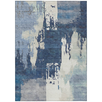 Machine Washable Indoor/Outdoor Skiljo ACN2347 Abstract Rug