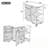 Outdoor Kitchen Island with Stainless Top, Towel and Spice Racks-1794889722
