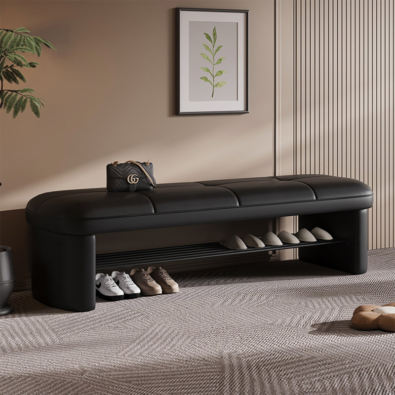 Banc rembourré, Noir