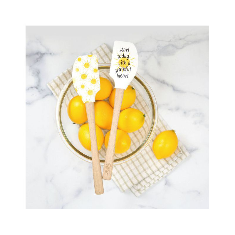 Spatulart® Grateful Heart Wood Handled Spatula