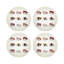 Sushi Town Vegan Leather Round Coasters