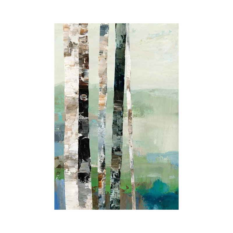 Birchwood II by Allison Pearce - Wrapped Canvas Print, 20.32 cm H x 30.48 cm W