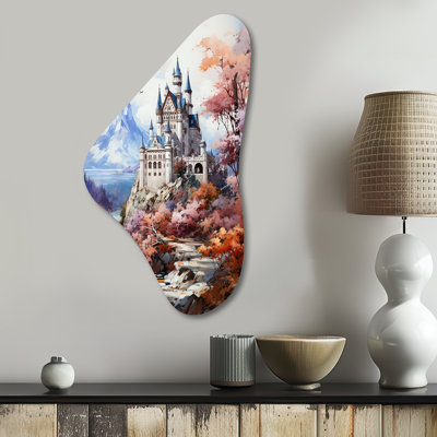 Germany Neuschwanstein Castle - Germany Boomerang Shape Asymmetric Metal Wall Art