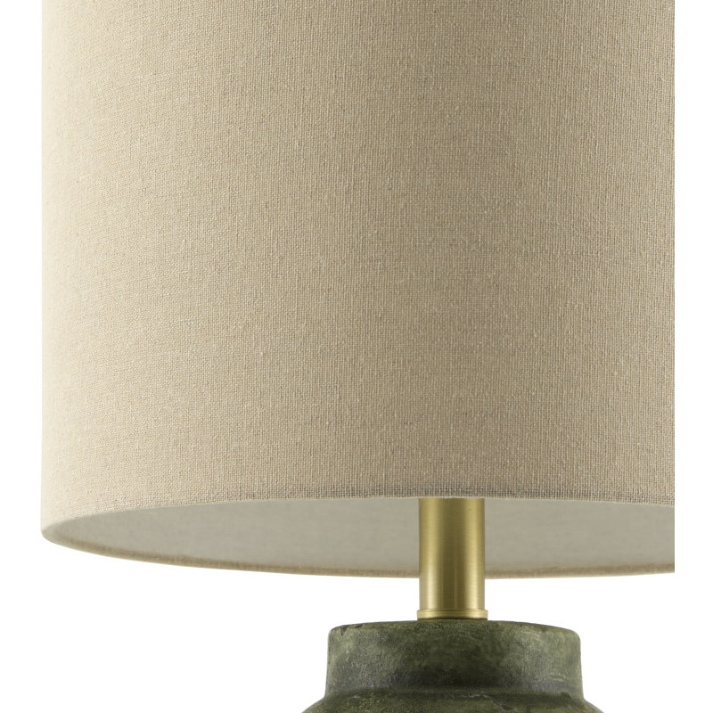 Slawson Table Lamp, Wheat, Green