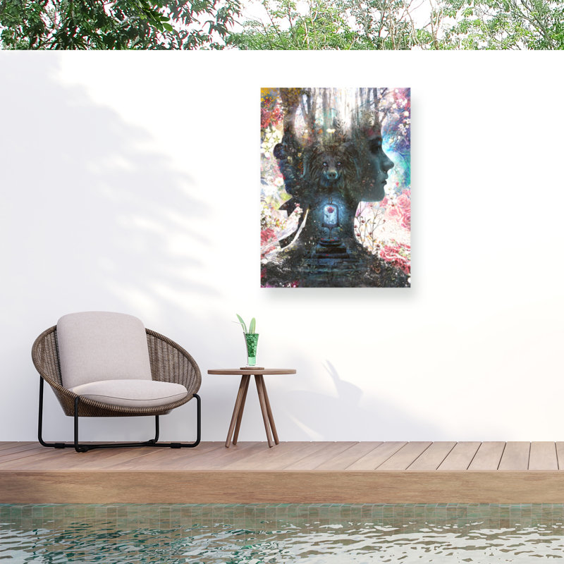 Toile d'extérieur Barrett Biggers A Beauty And Her Beast, H 14 po x l 19 po