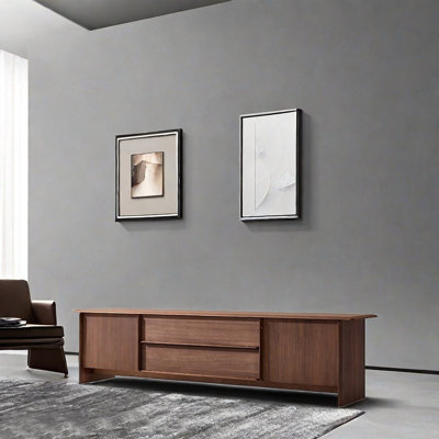 Meuble télé de style rétro minimaliste