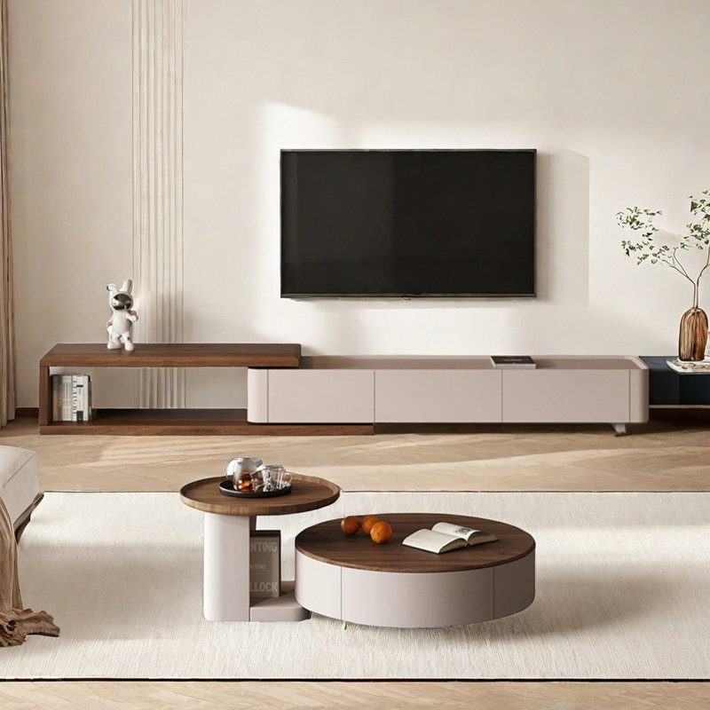 Simple Style TV Stand and Coffee Table Set