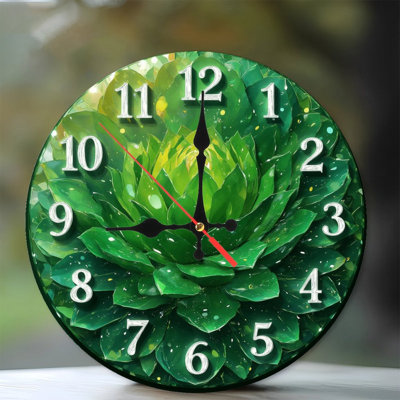 Numbers On Succulent Clock