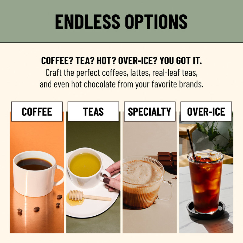 Flavia Aroma Brewer -  Makes Coffee, Lattes, Tea, and other Hot or Iced Beverages with Single-Serve Freshpacks, Grey, Gray