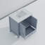 Meuble-lavabo gris foncé 30 po X P 22 po D, avec plateau en quartz blanc-117843667