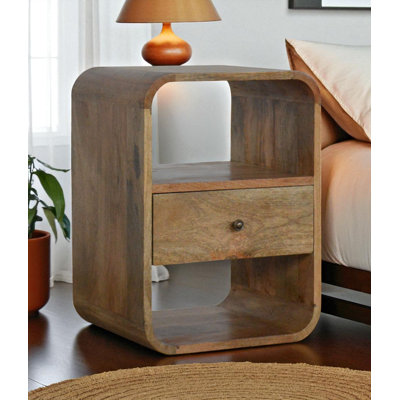 Ocala 40cm W Solid Wood Bedside Table