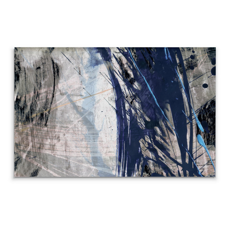 « blue noise ii », reproduction d’impression, H 24 po x l 36 po, Toile tendue, Sans cadre