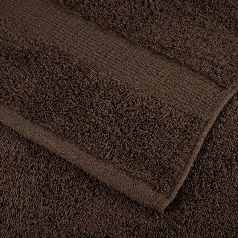 Nerte 100% Cotton Hand Towel, 150cm L x 100cm W, Brown/White/Pink