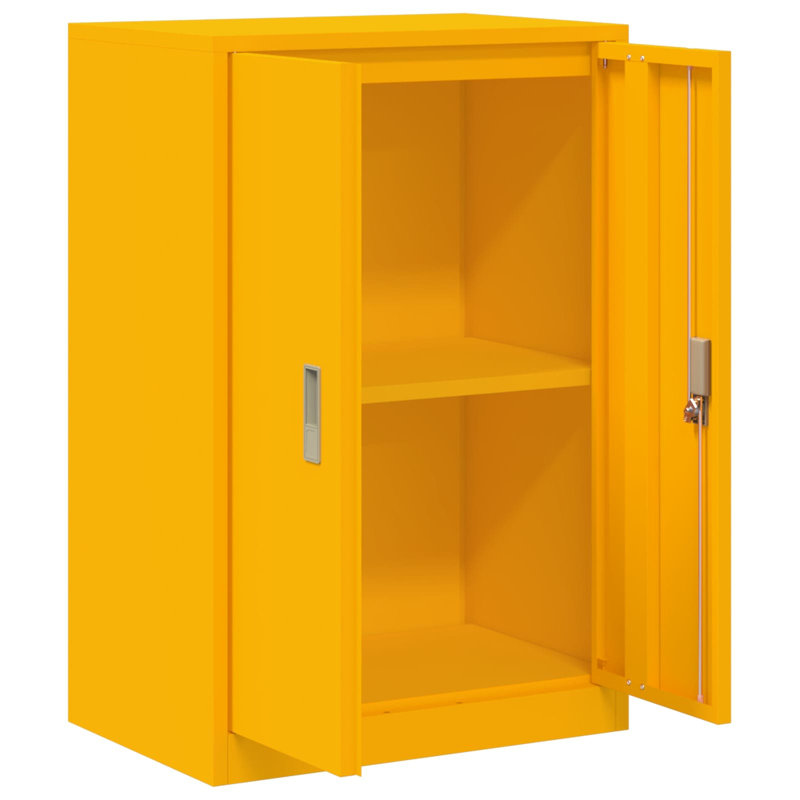 Storage Cabinet, Mustard Yellow