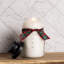 Bougie bonhomme de neige en forme de couronne