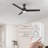 52-inch Smart Ceiling Fan with Remote, Light Kit Included