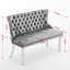 Banc en velours pour causeuse double