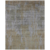 Abstract Area Rug in Gray