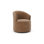 Fauteuil demi-tonneau pivotant rembourré Deryn