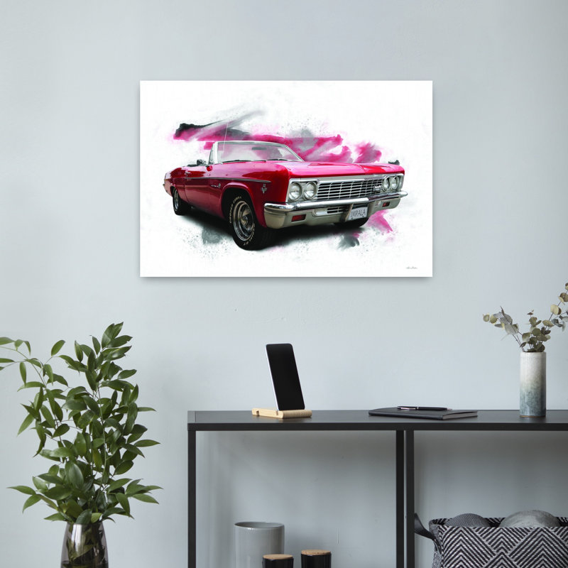 Chevy Impala classique rétro, art rétro, H 16 po x l 24 po