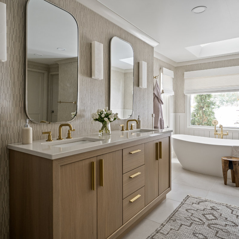 Avalon Double Bath Vanity, Natural Weathered, Satin Nickel, 72"