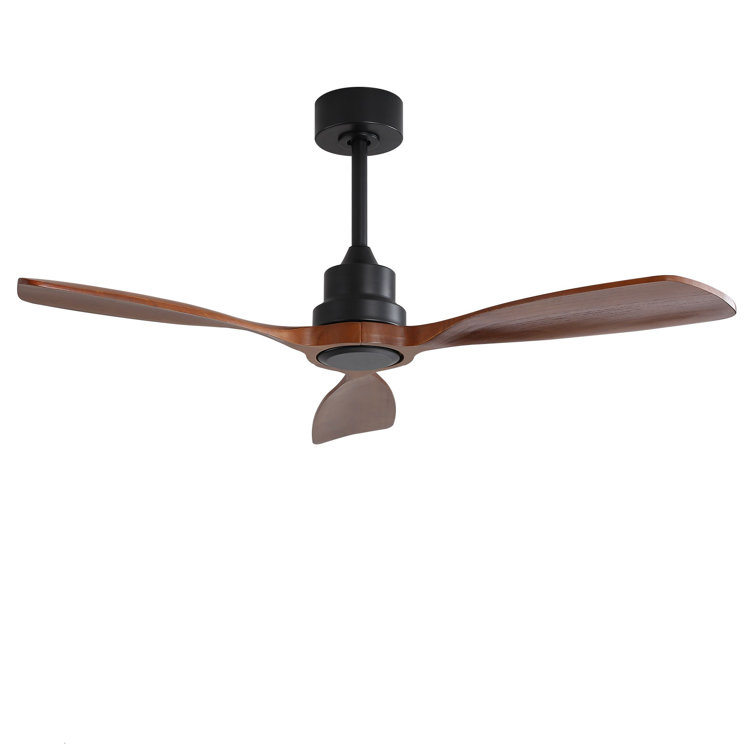 Nicola 48'' 3 - Blade Matte Black Standard Ceiling Fan with Remote Control