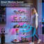 Glass Display Cabinet with RGB Lights & Lock, 6-Tier Curio Cabinet with App Control for Collectables-129441868