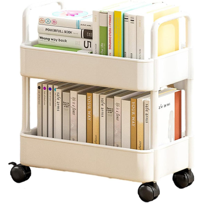 43.5cm H x 37cm W Utility Cart, White