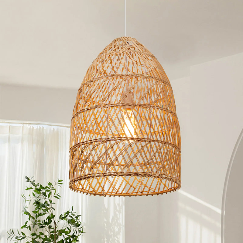 Issa 1 - Light Natural Dome Pendant
