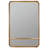 Georgina Gold Mirror with Shelves Accent and Bathroom/Vanity Mirror