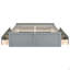 Structure de lit plateforme en bois avec 6 tiroirs