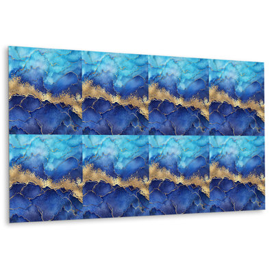 Sticker Self Adhesive Vinyl Splashback Wall Stickers 39,37x19,68 Inch Wall Tiles Tile Peel and Stick