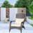 Beige Cushioned Patio Chair For Outdoor Enjoyment. Spacious And Comfortable Design. Pe + Steel . Water & . 250 Lbs Weight Limit. Assembly Required. Tools Supplied Chair. Construction, Capacity.-235768683