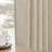 Carthamus Polyester Linen Textured Light Filtering Semi-Sheer Grommet Curtain Pair-1073367491-1013262541