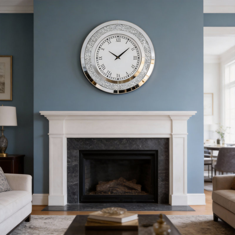 Glass Wall Clock
