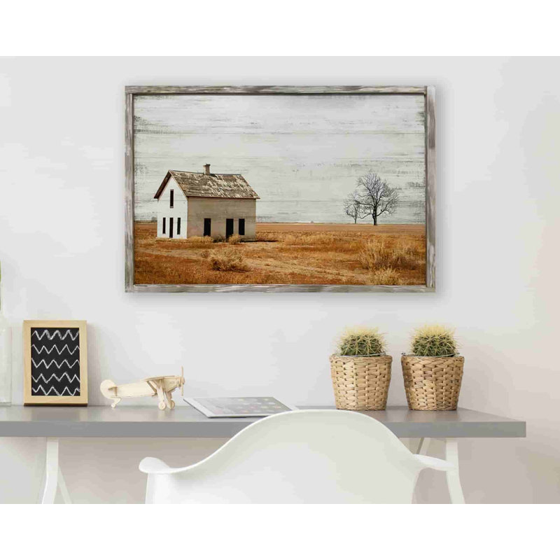 «Single Farmhouse On The Farm», reproduction sur toile, H 16 po x l 24 po x P 1,5 po