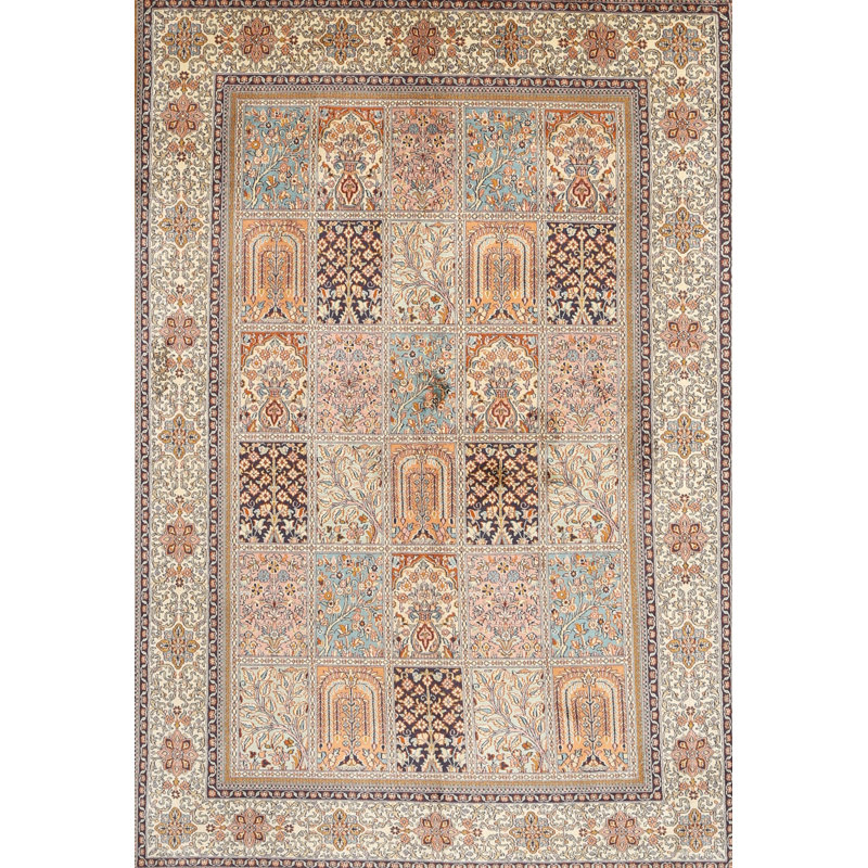 Tapis traditionnel gris / beige Northside, Rectangle 2 pi x 3 pi