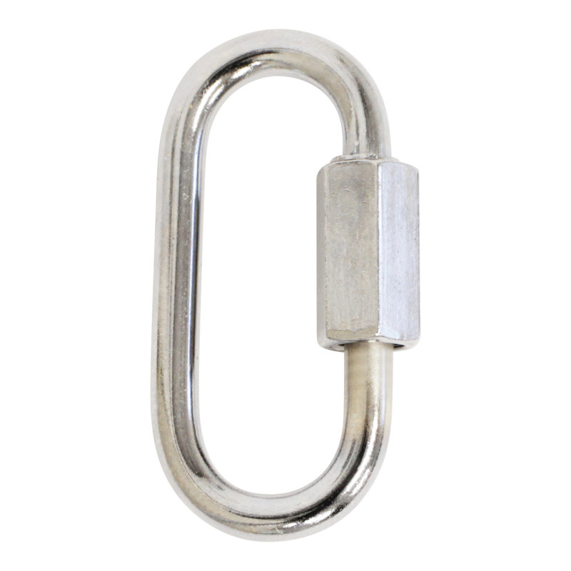 Threaded Screw Lock Quicklink (2 Pack), 1.57" H x 0.79" W x 0.16" D, Chrome